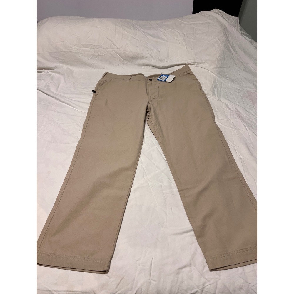 Columbia ROC II Pant Mens 40x30 Tan Khaki Regular Fit Outdoor Utility